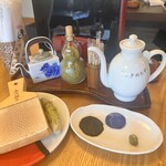 うなぎ亭 友栄 - 山葵、山椒味噌、柚子胡椒、山椒