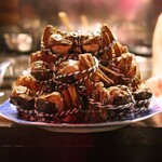 福星 - 上海蟹 オスの活け蒸し