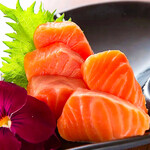 salmon sashimi