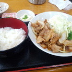 Shimizu Kou - 豚生姜焼き定食