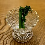 鮨おばな - アスパラ菜