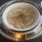 眺遊楼 - 【蟹肉入りふかひれのスープ】