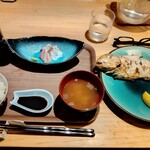 うみからそらへ - うみそら定食 アマダイ塩焼き  1200円