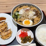大分担々麺 火竜  - 黒味噌坦々麺＋Aセット 1,133円