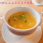 Tiisanayousyokuyasan Petit Riziere - ハンバーグランチ(2000円)　スープ