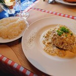 小さな洋食屋さん プティ リジエール - ハンバーグランチ(2000円)　ハンバーグ&ライス