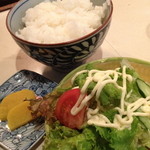 黒ひぢ - ランチのハンバーグライス（６５０円）