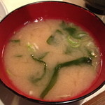 黒ひぢ - 味噌汁は全メニュー共通