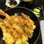 寿音 - 大盛天丼。1350円