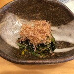 鰻専門店 愛川 - わさび菜お浸し
