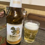 タイ料理ぺっぽい - タイビール　シンハー。スッキリとして美味しい