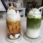 Hane Cafe - 飲むクリームわらび餅 黒糖きなこ・抹茶ホワイト