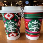 スターバックスコーヒー - クリスマスデザインで可愛いです。