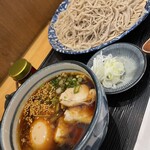 手打ち蕎麦 太古福 - ピリ辛味玉鶏タンタンつけそば