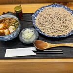 手打ち蕎麦 太古福 - ピリ辛味玉鶏タンタンつけそば