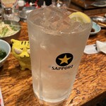ホルモン肉五郎 - レモン酎ハイメガ　120円（税別）