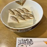 五升庵 - よいおつまみです、スクガラス豆腐。