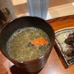 おにく 花柳 - 蟹のお味噌汁