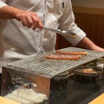 おにく 花柳 - 焼きガニ