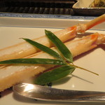 銀座 水野 - 先付(ズワイガニの足）
