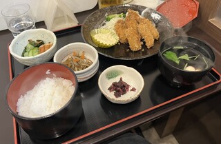 Torii - かきフライ定食（¥1700）