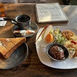 レストラン＆カフェ はっぴぃえんど - はっぴぃえんどモーニング　700円