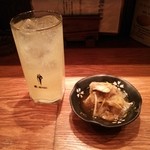 沖縄家庭料理　残波の風 - シーサーボール、泡盛＋炭酸＋シークワーサー。