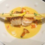 ラ・フェット ひらまつ - すずきと赤海老のグリエ