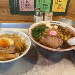 醤油屋本店 - スタミナセット（萬字ラーメンに変更）