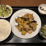 龍祥軒 - ナスと豚肉炒め