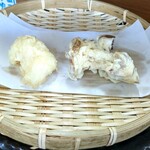 江戸前天婦羅 天よし - モンゴウイカ、舞茸