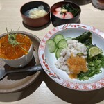 すしセンター - イクラちょこ丼 ＆ 白子ぽんず