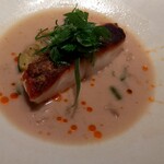 ラチュレ - 平目のポワレ　ラクサスープ