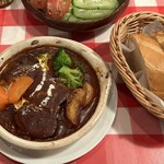 銀座シシリア - グリーンサラダトマトのせ✨は、食べてしまって…すみません