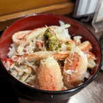 澤ノ屋 - 白いご飯にカニをたっぷり