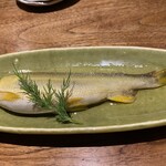 しおて - 鮎のコンフィ（子持ち）