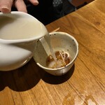 しおて - 蕎麦湯（湯桶でなく片口で）