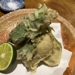 しおて - 牡蠣の大葉巻き揚げ