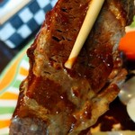 マタギ亭 - 肉がデカい( °∇^)］