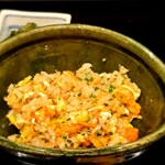 四季彩ダイニング　春 - ●香箱カニ多めの焼きめし：外子も内子もタップリ