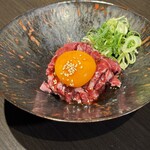 すみび焼肉　Da-Wa - ハラミユッケ　生のハラミは初めて食べました。美味しい！