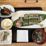 海の食処 なむら - ひしこ押し寿司定食 1200円