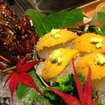 しのはら - 活伊勢海老に雲丹