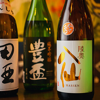 A must-see for Japanese sake lovers! We offer a selection of famous sake from around the world, mainly local sake from the Tohoku region.
