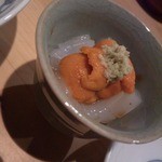 器楽亭 - あおりイカと雲丹。