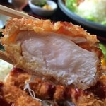みの和 - チキンカツ。いい火の通り具合