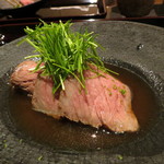日本料理 晴山 - 宮崎牛のローストビーフ