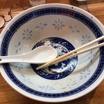 自家製中華そば としおか - 「鹽メンマチャーシュー」（竝、1,600圓）
      「のり」（＋100圓）を完食。