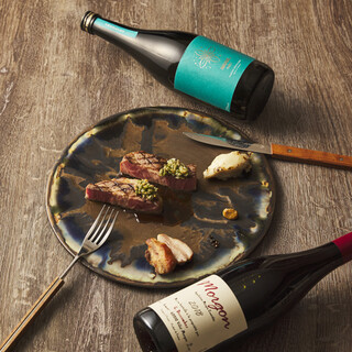 Pairings carefully selected by the sommelier ◎ Dinner course to enjoy without straining yourself