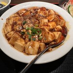 Shanhai Karyuu - 【2023.12.4(月)】麻婆豆腐定食（並盛）950円の麻婆豆腐